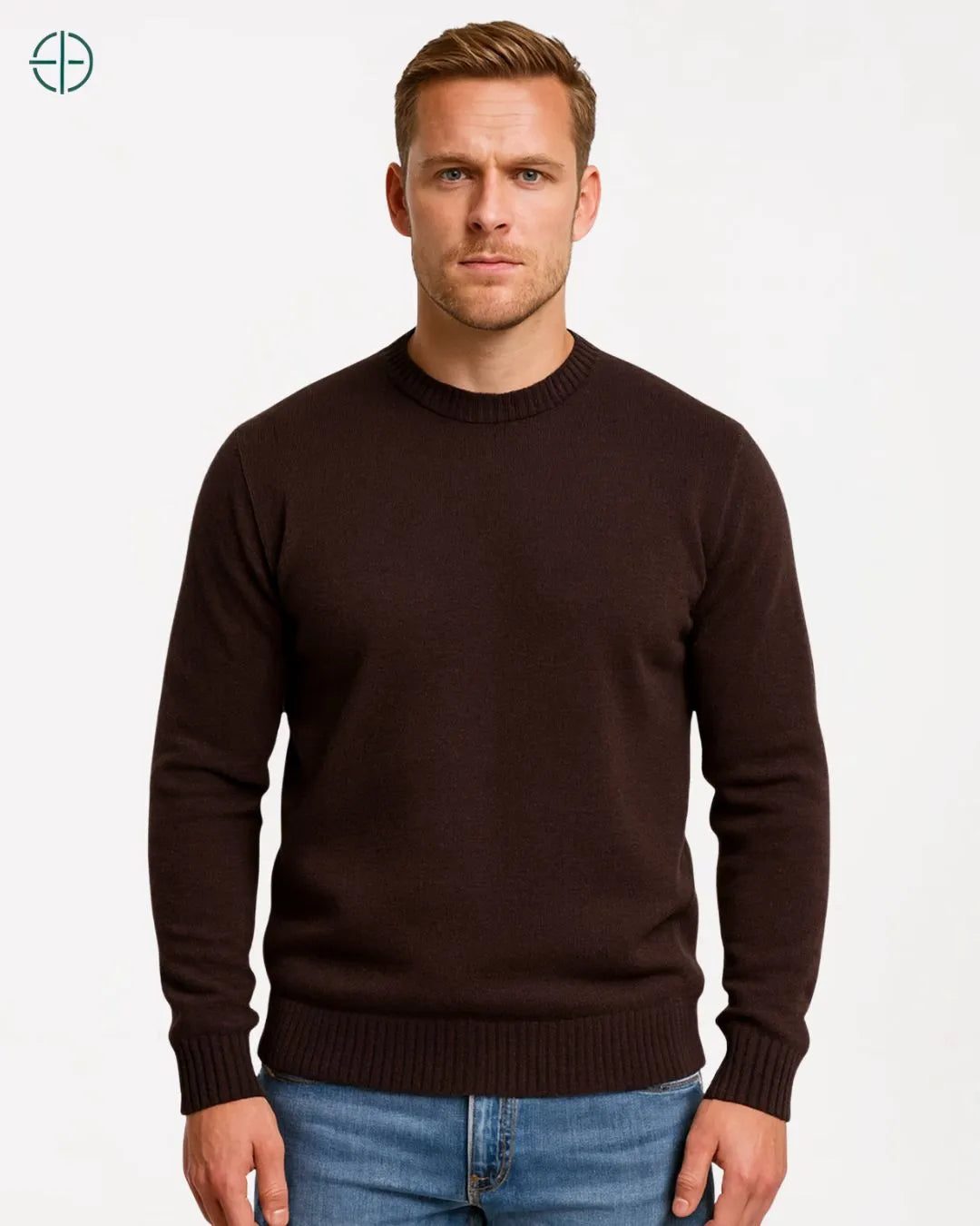 Suéter Tricô Masculino Marrom | Rest Money™