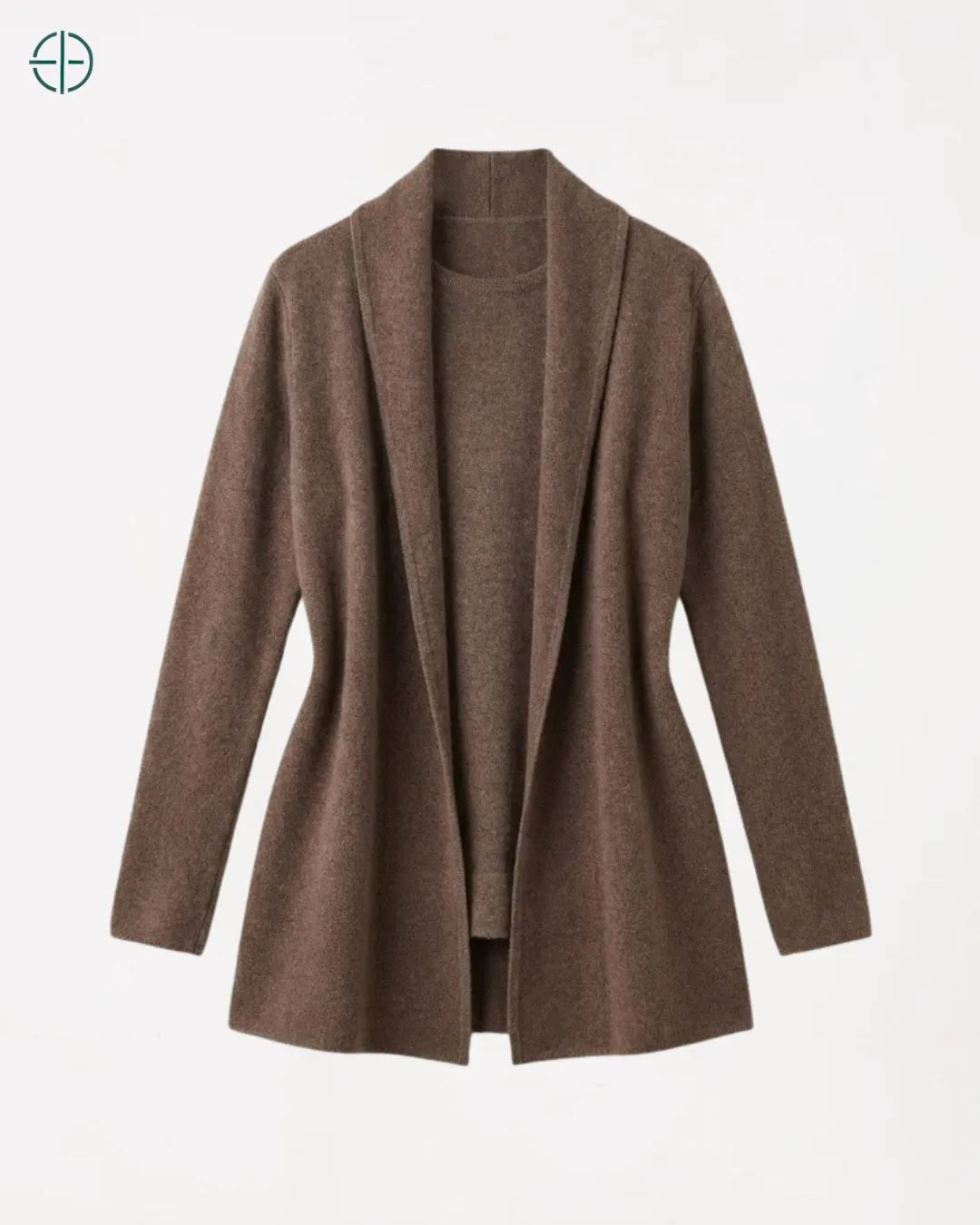 Suéter Feminino Antonella Marrom 100% Cashmere | Rest Money™