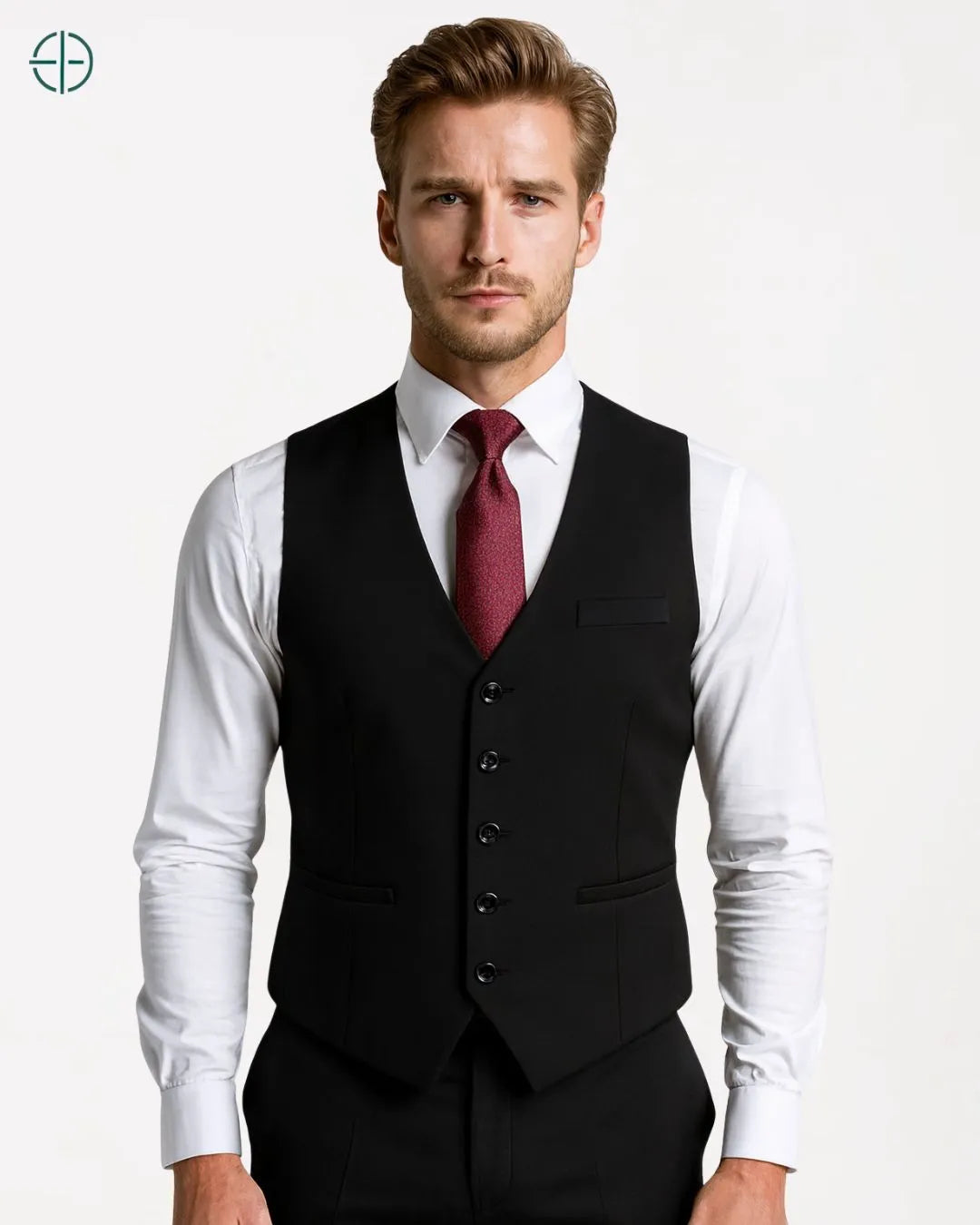 Colete Social Slim Masculino Preto | Rest Money™