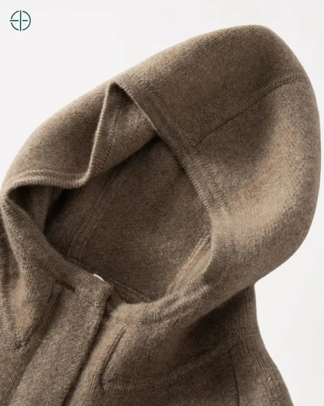 Casaco Longo com Capuz 100% Caxemira | Rest Money™