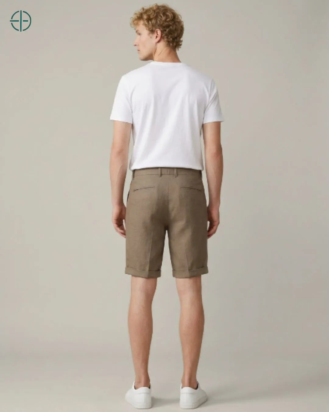 Bermuda 100% Linho Belga Masculina | Rest Money™