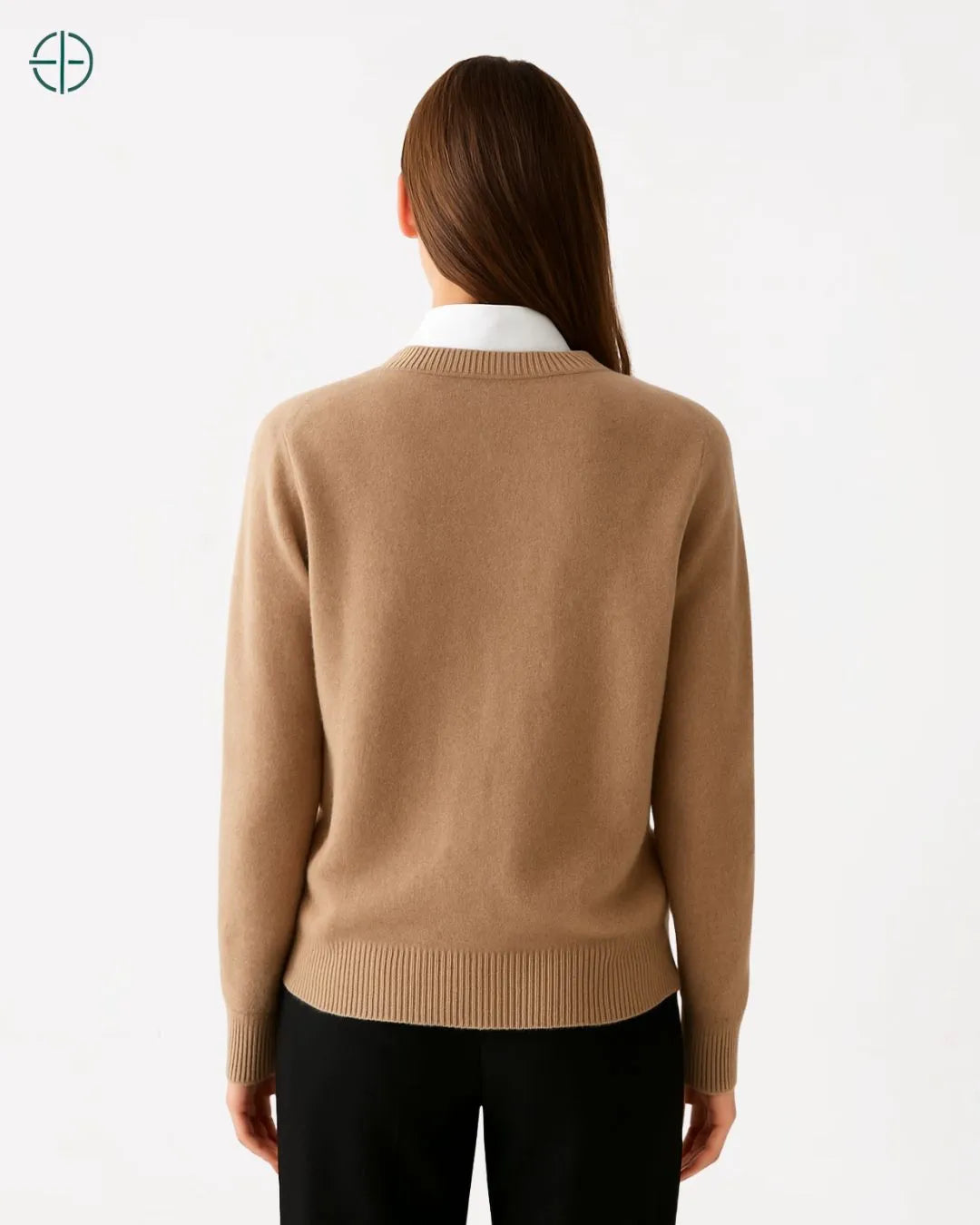 Suéter Feminino Gola Redonda 100% Caxemira | Rest Money™