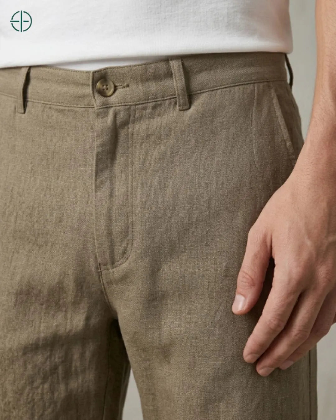 Bermuda 100% Linho Belga Masculina | Rest Money™