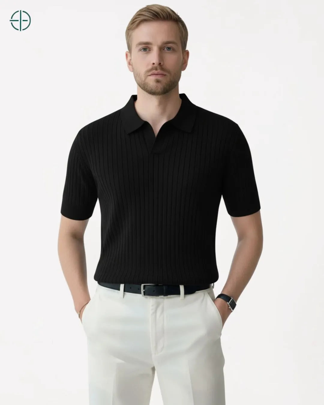 Camisa em Malha Cor Sólida | Rest Money™