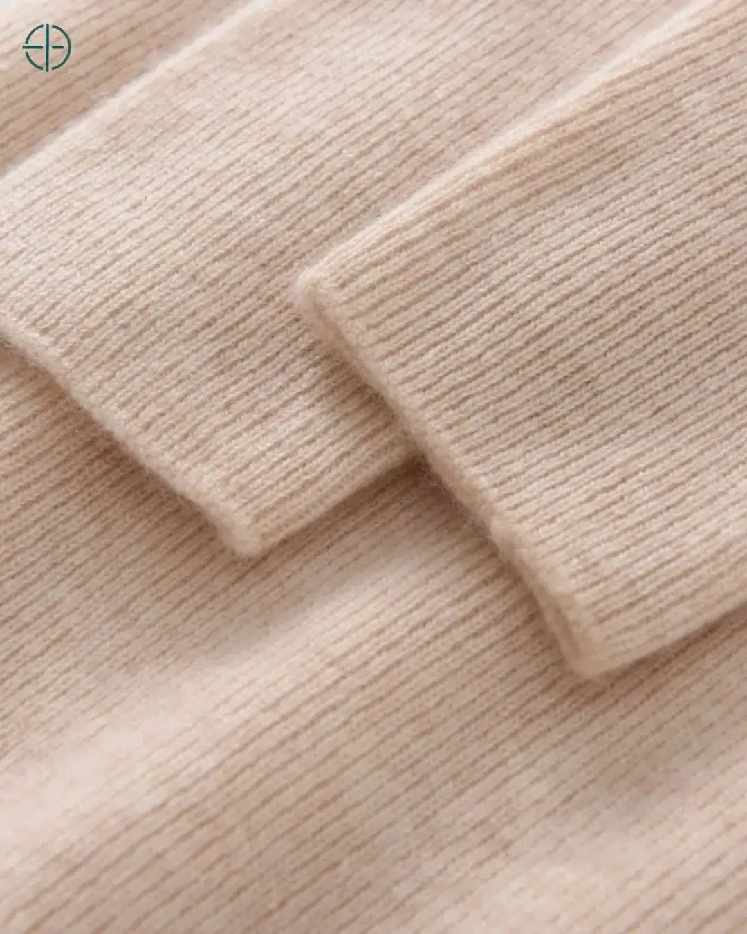 Suéter Gola Alta Canelado 100% Caxemira | Rest Money™