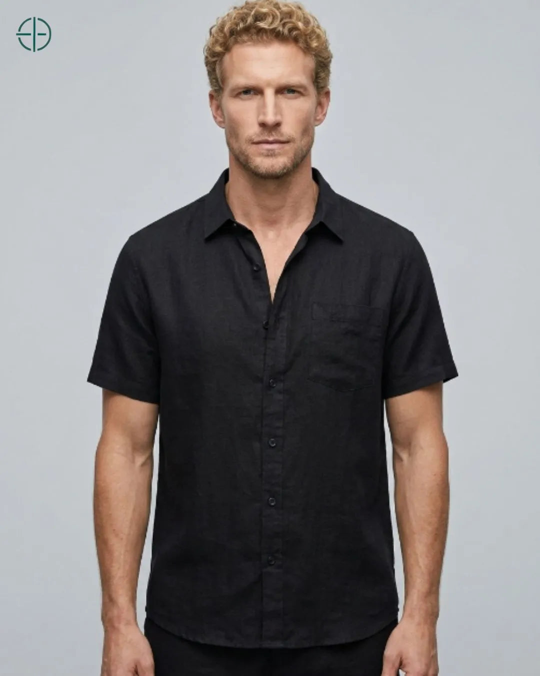 Camisa 100% Linho Belga Manga Curta | Rest Money™