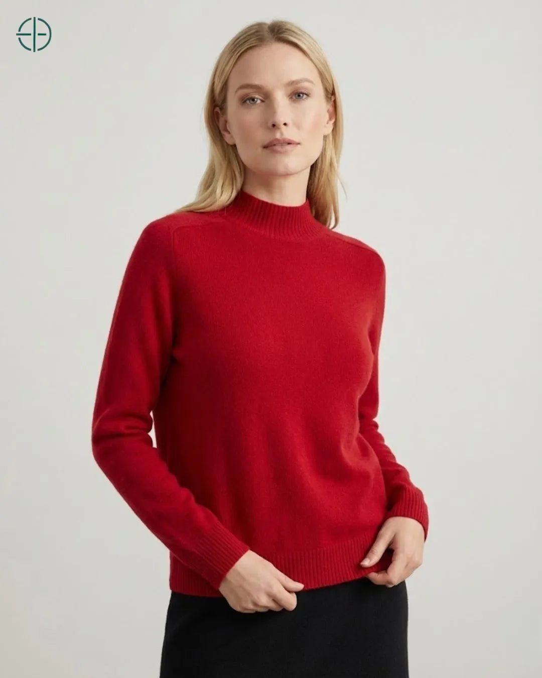Suéter Feminino Positano Vermelho 100% Cashmere | Rest Money™