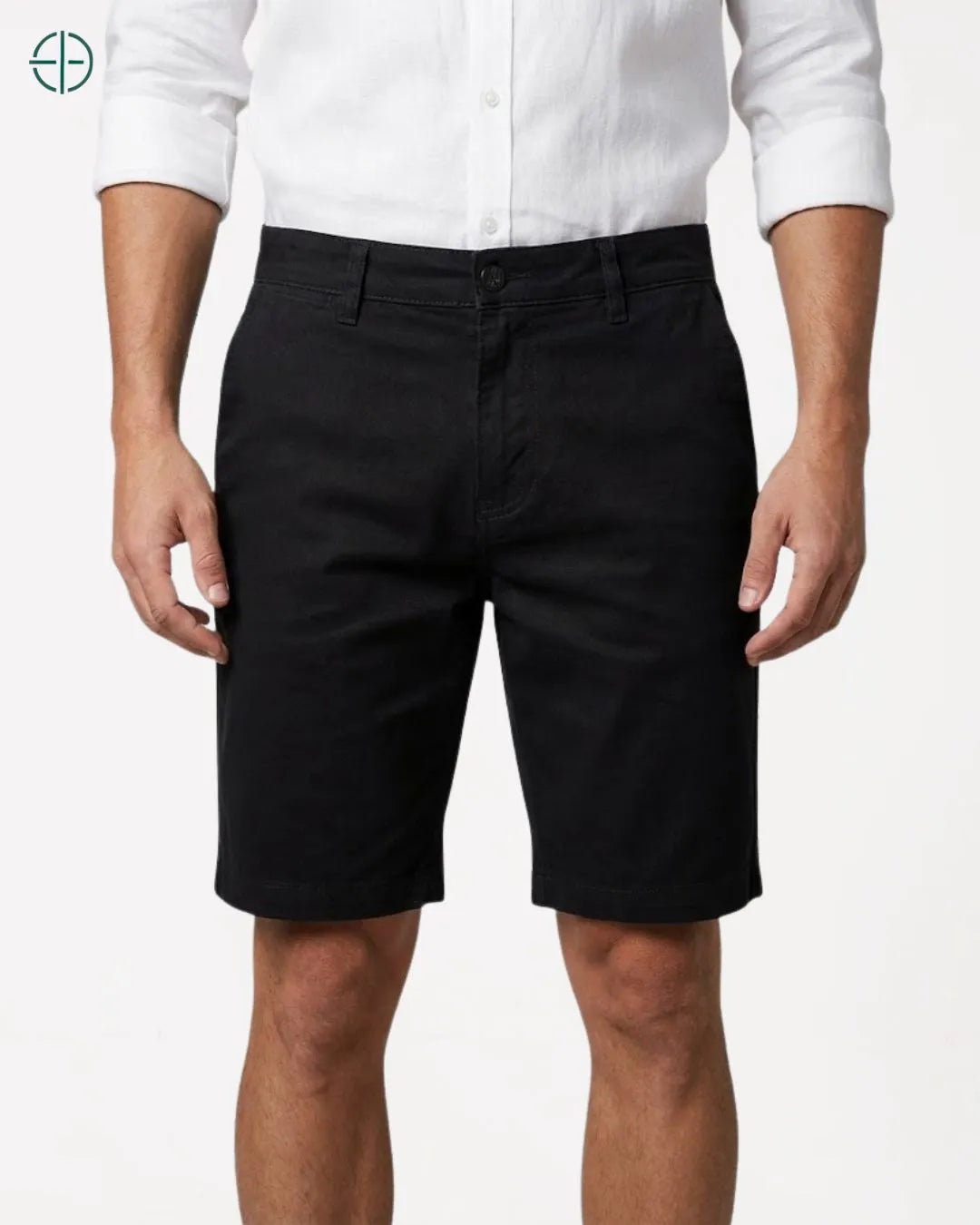 Bermuda Masculina de Sarja Preto | Rest Money™