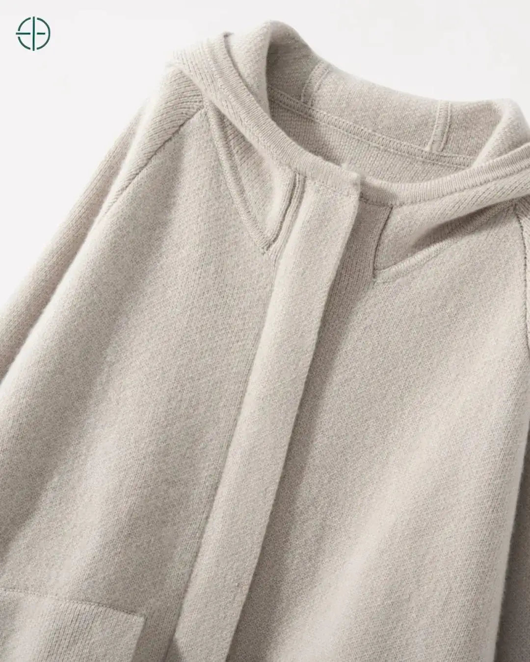 Casaco Longo com Capuz 100% Caxemira | Rest Money™