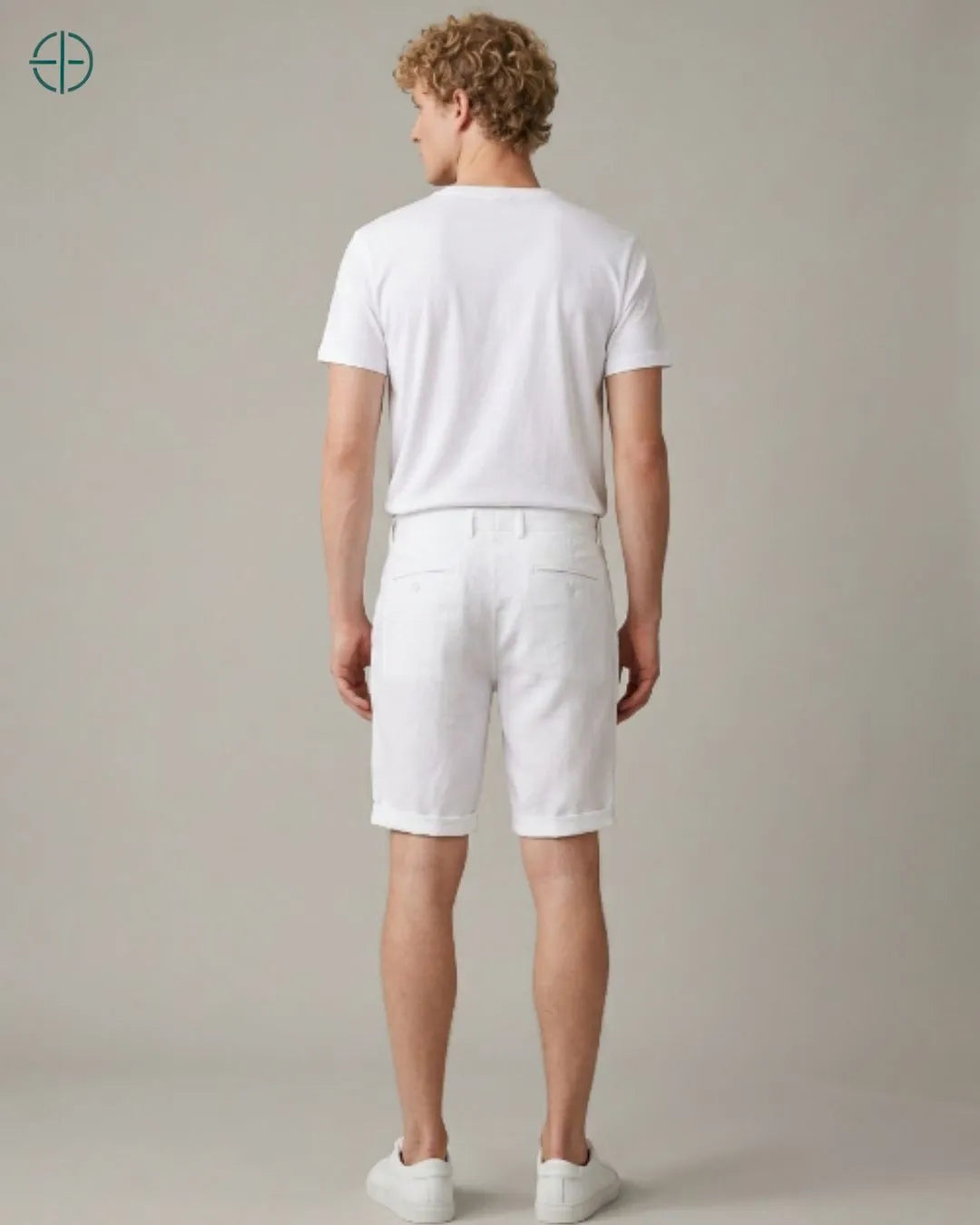 Bermuda 100% Linho Belga Masculina | Rest Money™