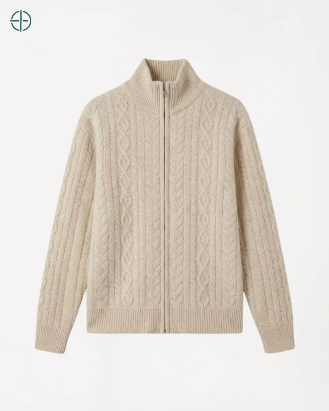 Suéter Feminino Cecília Bege 100% Cashmere | Rest Money™