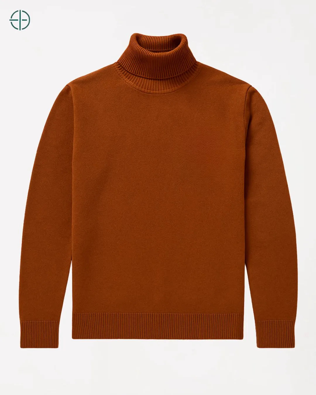 Suéter Gola Alta Masculino Marrom | Rest Money™