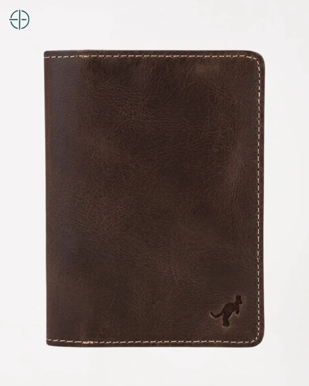 Porta Passaporte Masculino Sidney Marrom Escuro 100% Couro Legítimo | Rest Money™
