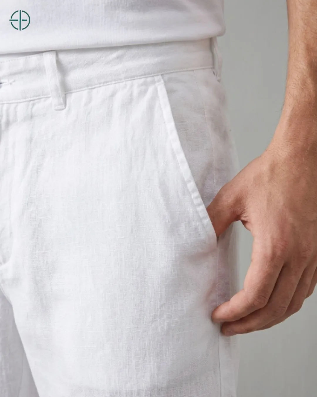 Bermuda 100% Linho Belga Masculina | Rest Money™