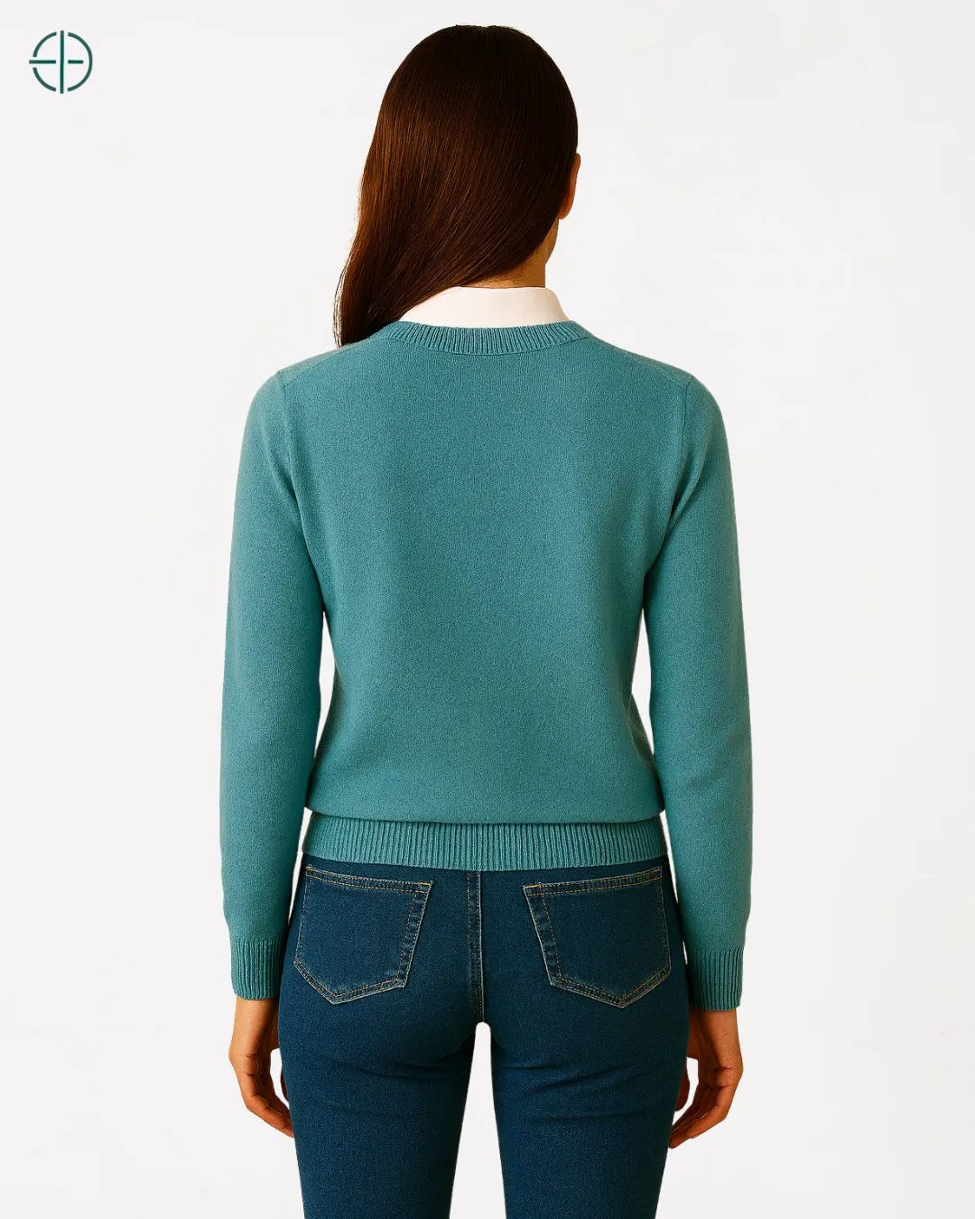 Suéter Feminino Gola Redonda 100% Caxemira | Rest Money™