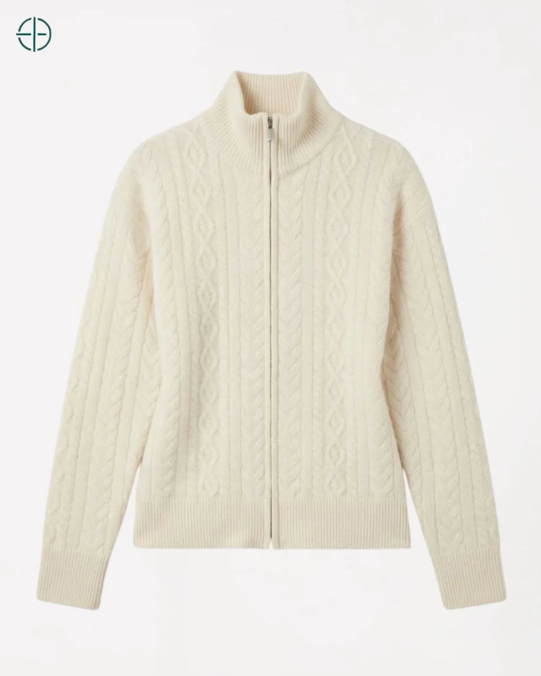 Suéter Feminino Cecília Off-White 100% Cashmere | Rest Money™