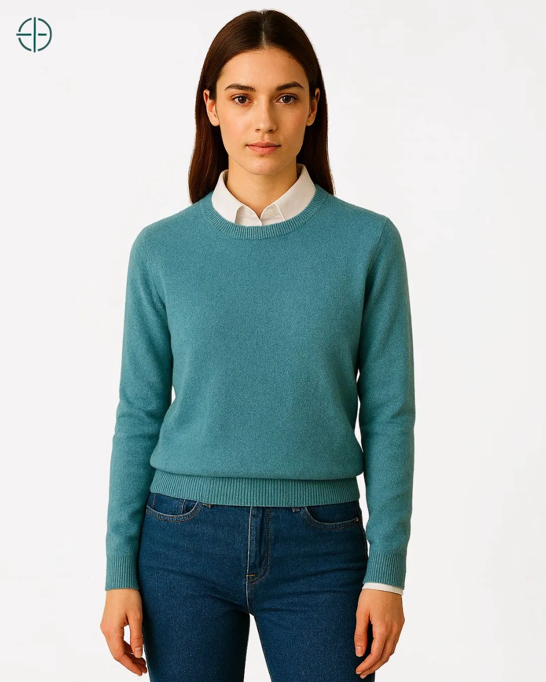 Suéter Feminino Gola Redonda 100% Caxemira | Rest Money™