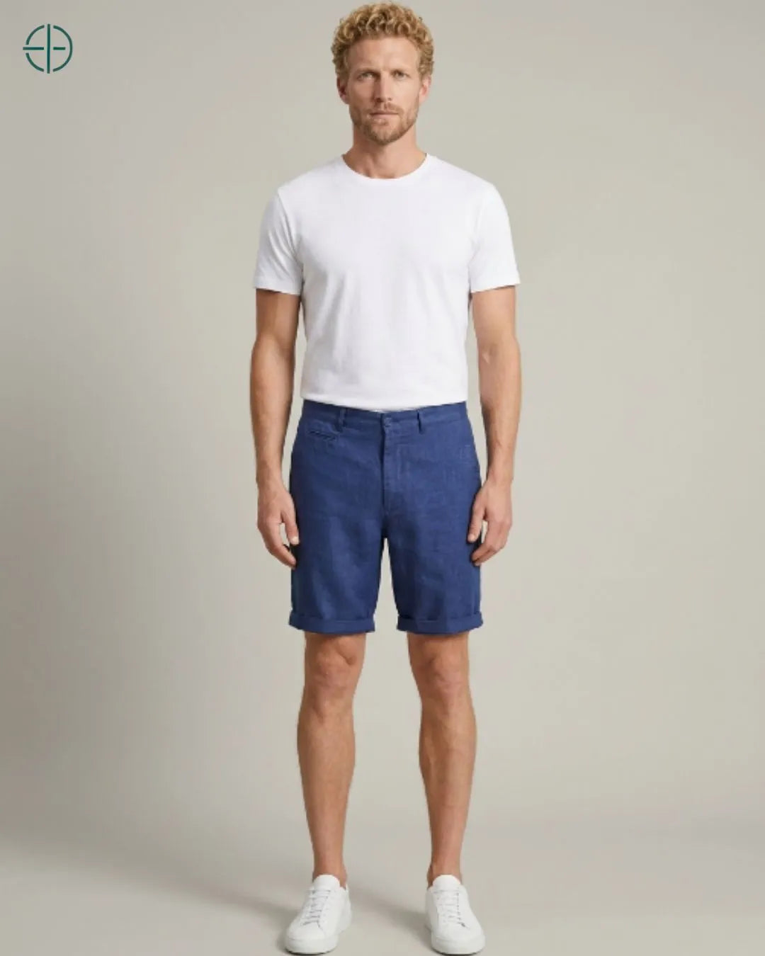 Bermuda 100% Linho Belga Masculina | Rest Money™