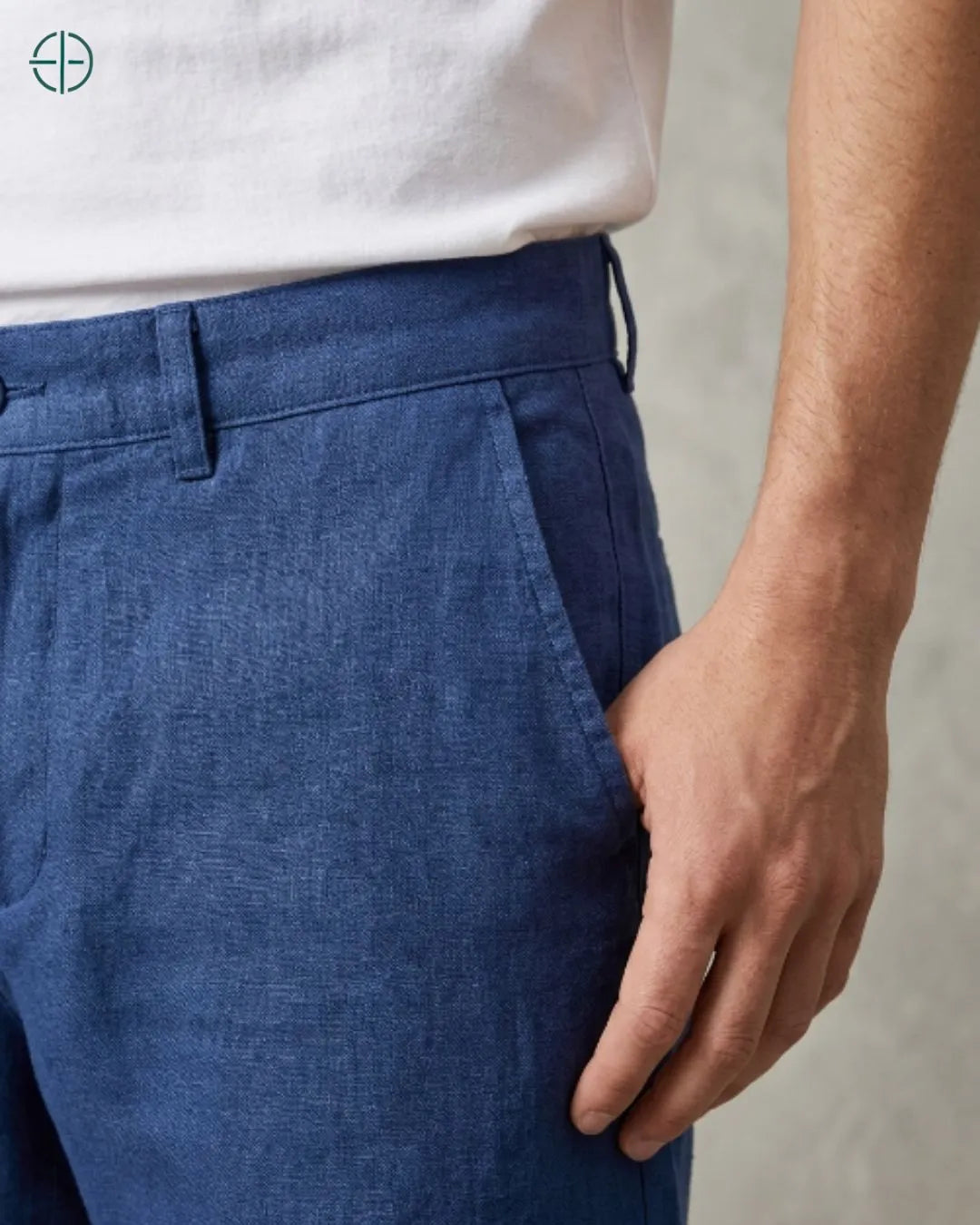 Bermuda 100% Linho Belga Masculina | Rest Money™