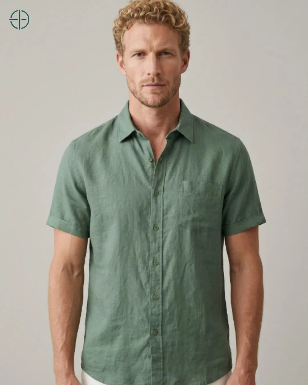 Camisa 100% Linho Belga Manga Curta | Rest Money™