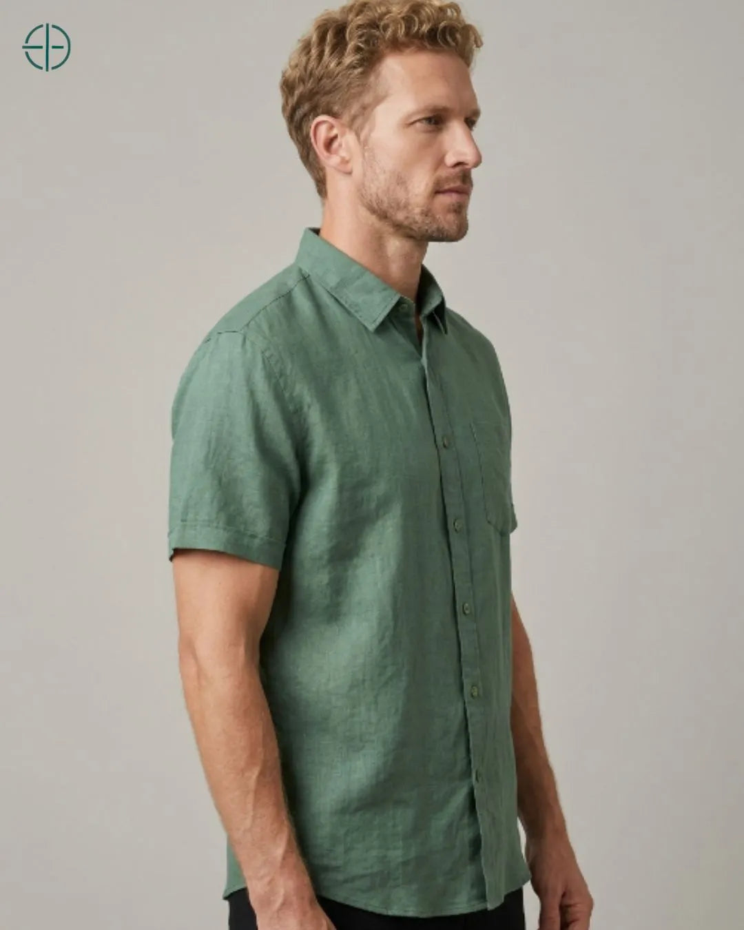 Camisa 100% Linho Belga Manga Curta | Rest Money™