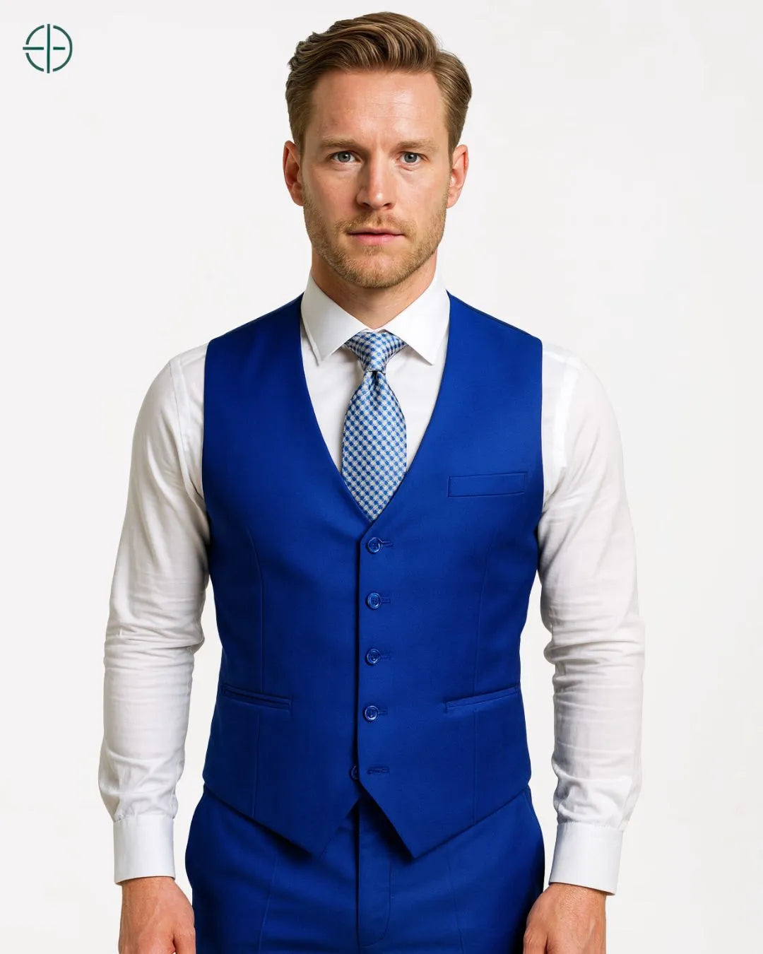 Colete Social Slim Masculino Azul | Rest Money™