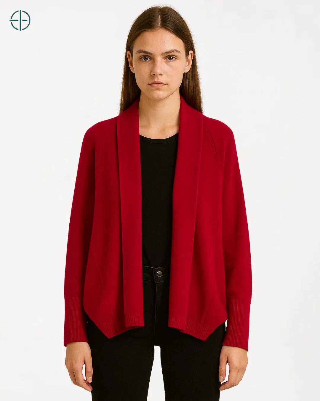Cardigan Feminino 100% Caxemira Vinho | Decote V | Rest Money™