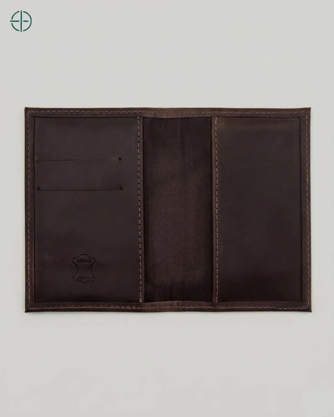 Porta Passaporte Masculino Mônaco Marrom 100% Couro Legítimo | Rest Money™