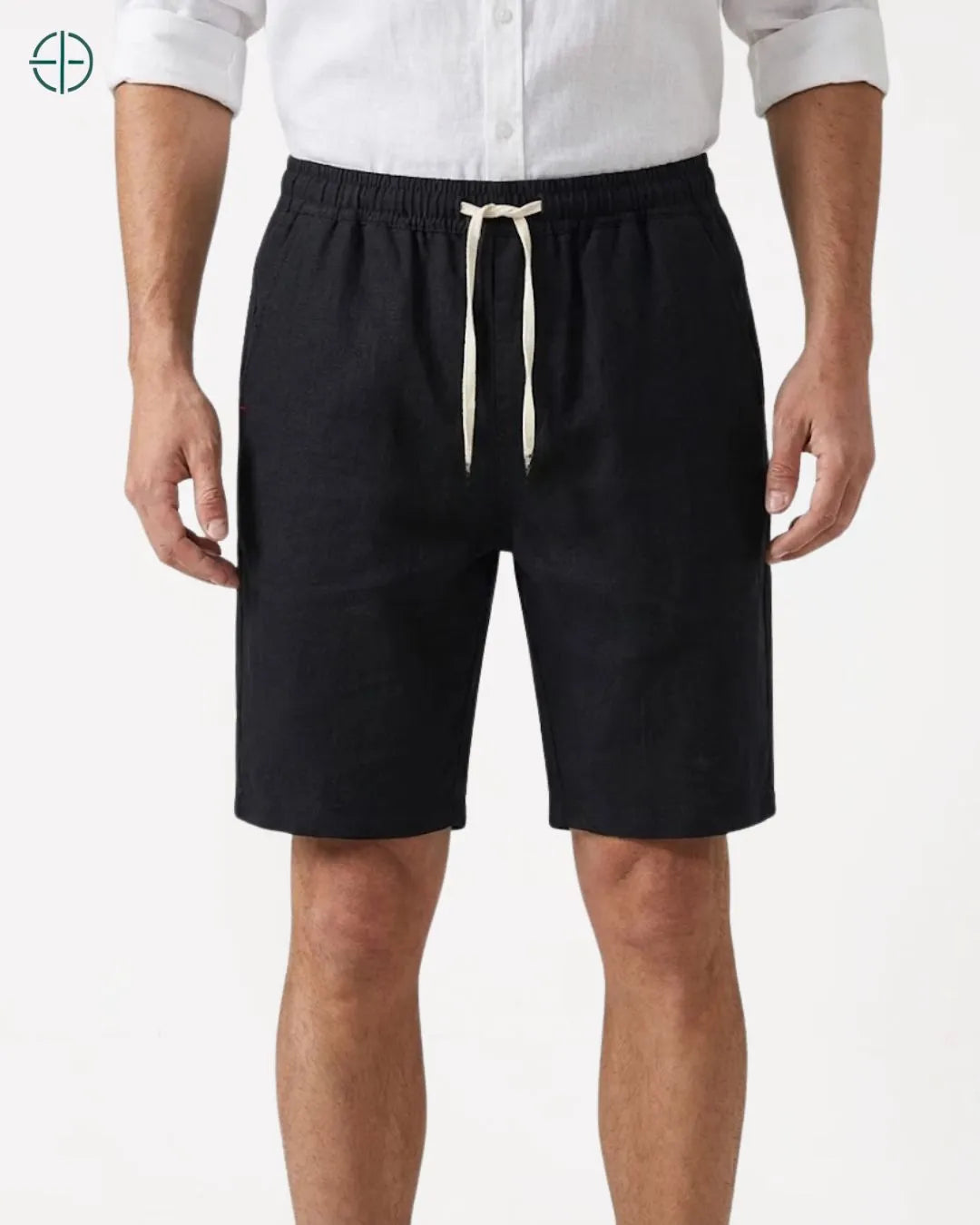 Bermuda de Linho Preto | Rest Money™