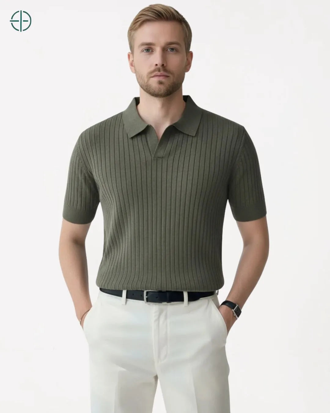 Camisa em Malha Cor Sólida | Rest Money™