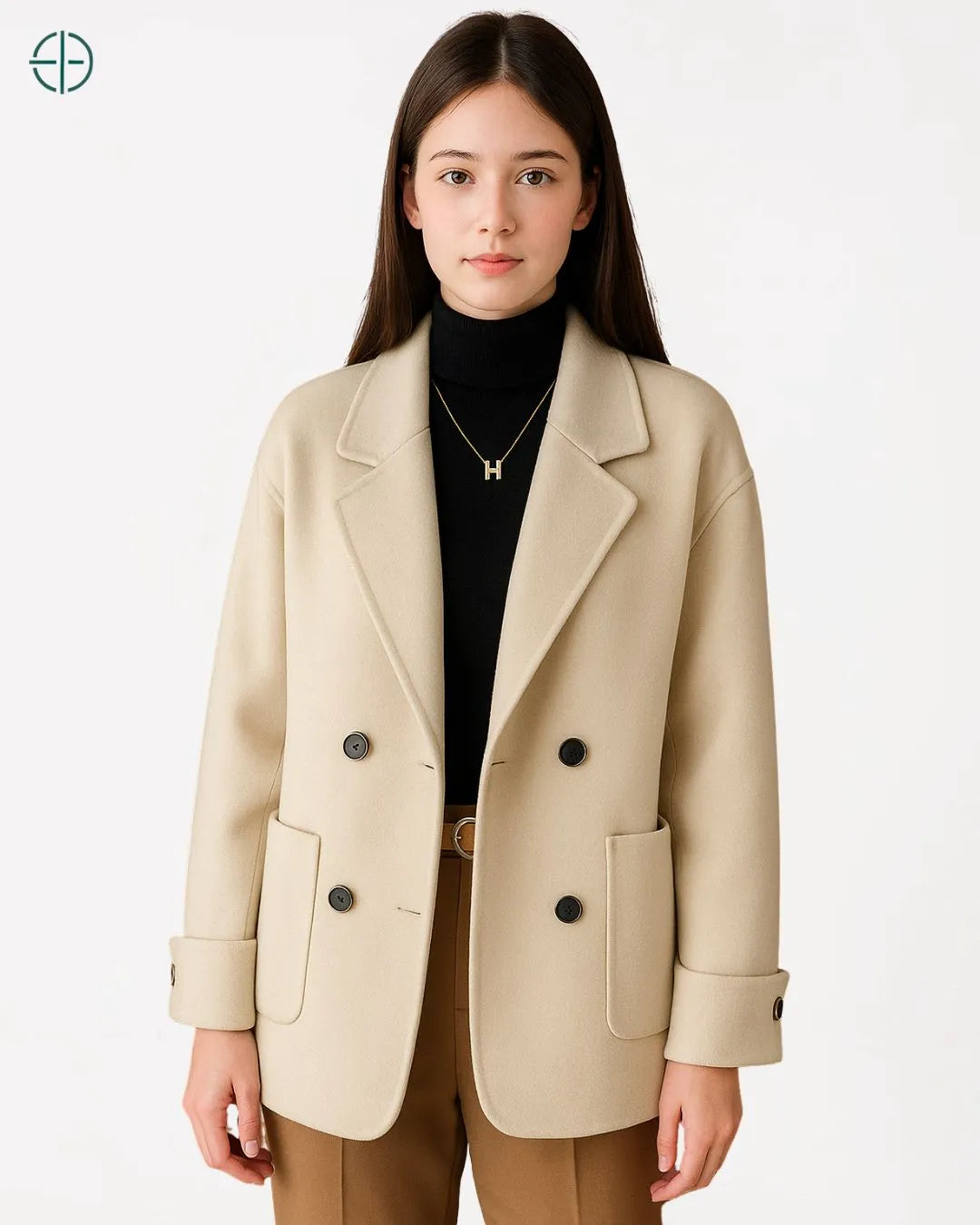 Blazer de Lapela Clássico 100% Caxemira | Rest Money™