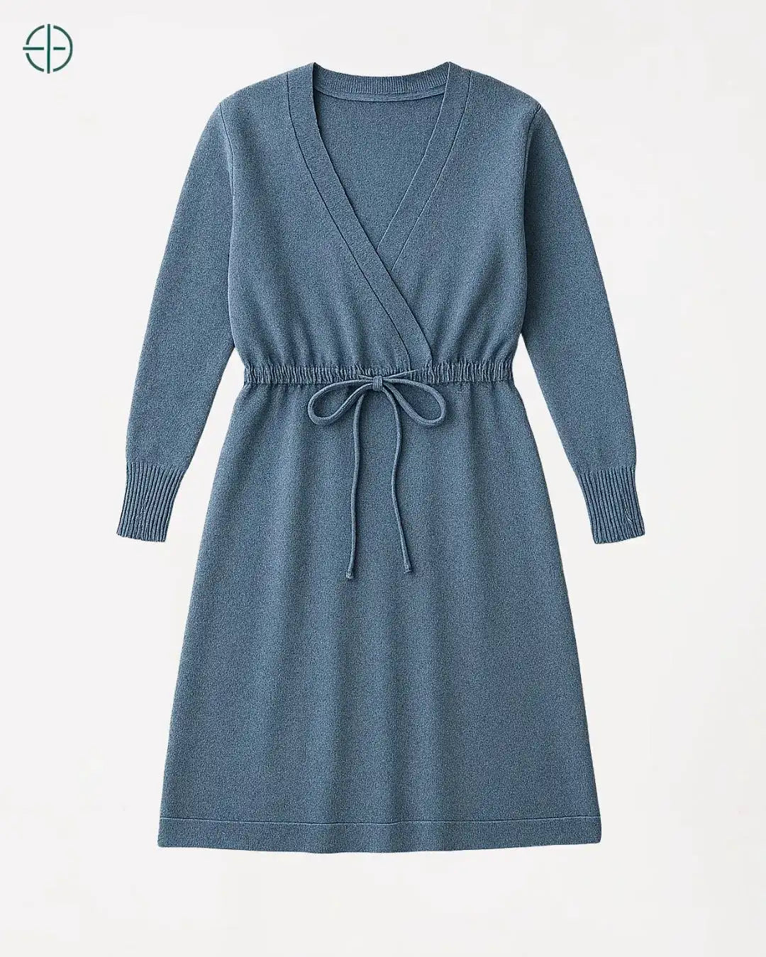 Vestido Transpassado com Amarração 100% Caxemira | Rest Money™