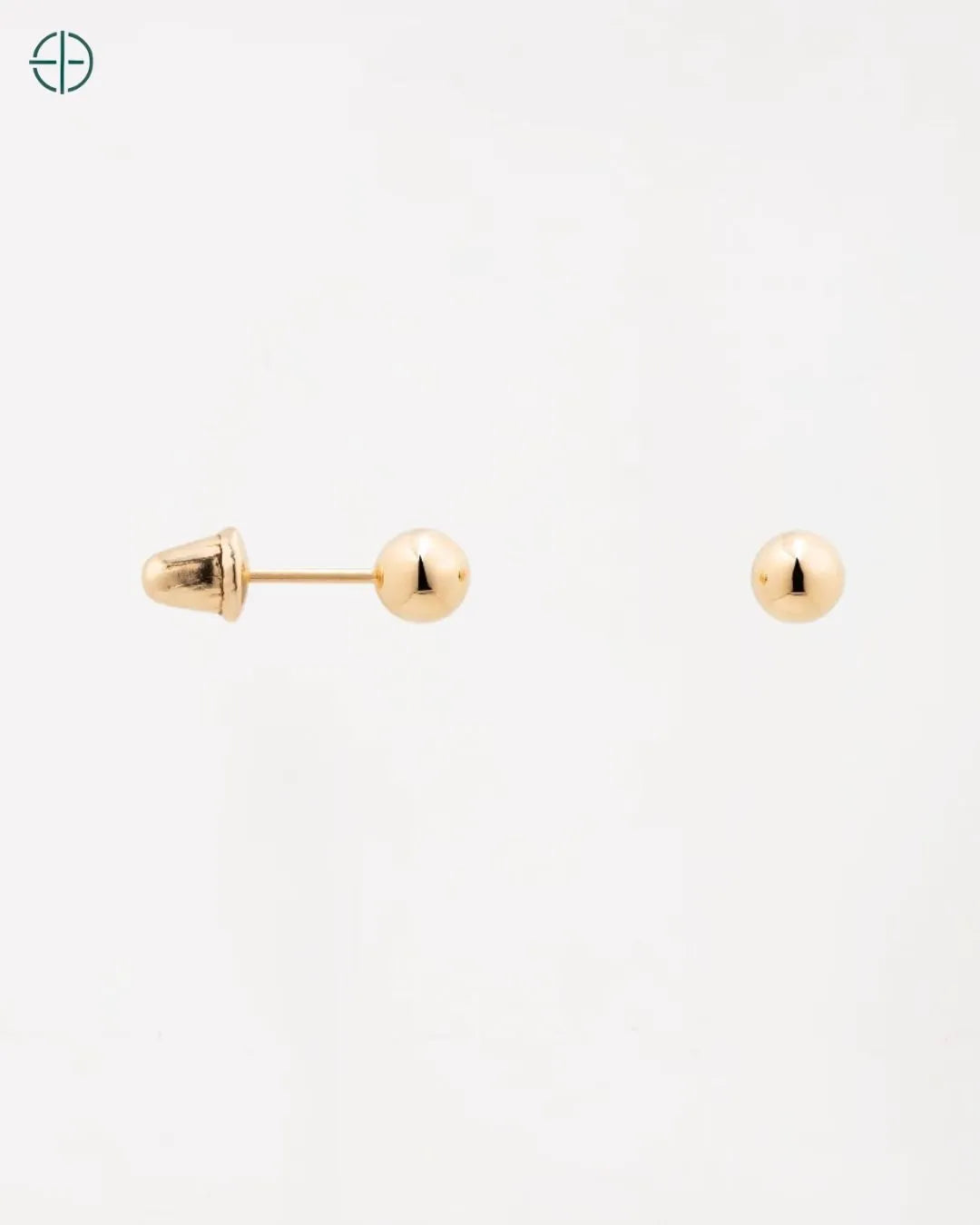 Brinco Bola 3mm Ouro 18k Recém Nascido | Rest Money™