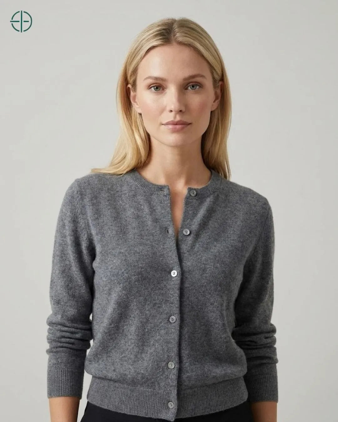 Suéter Feminino Ravena Grisalho 100% Cashmere | Rest Money™