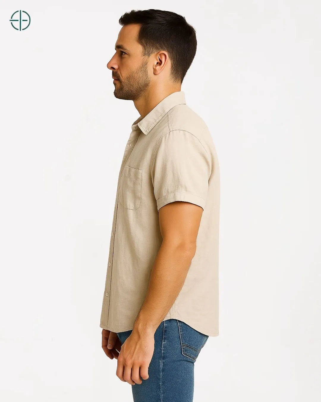 Camisa 100% Linho Manga Curta | Rest Money™
