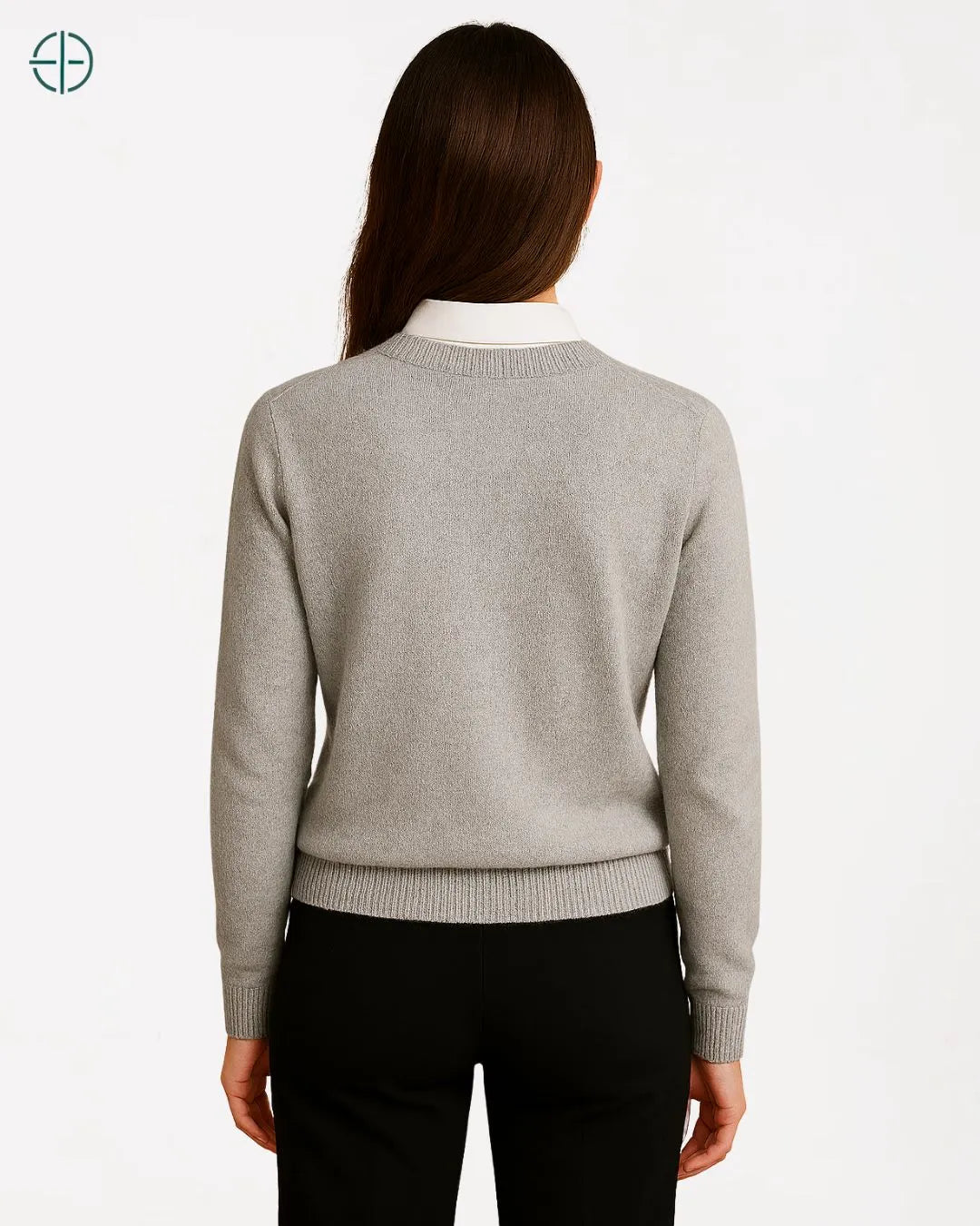 Suéter Feminino Gola Redonda 100% Caxemira | Rest Money™