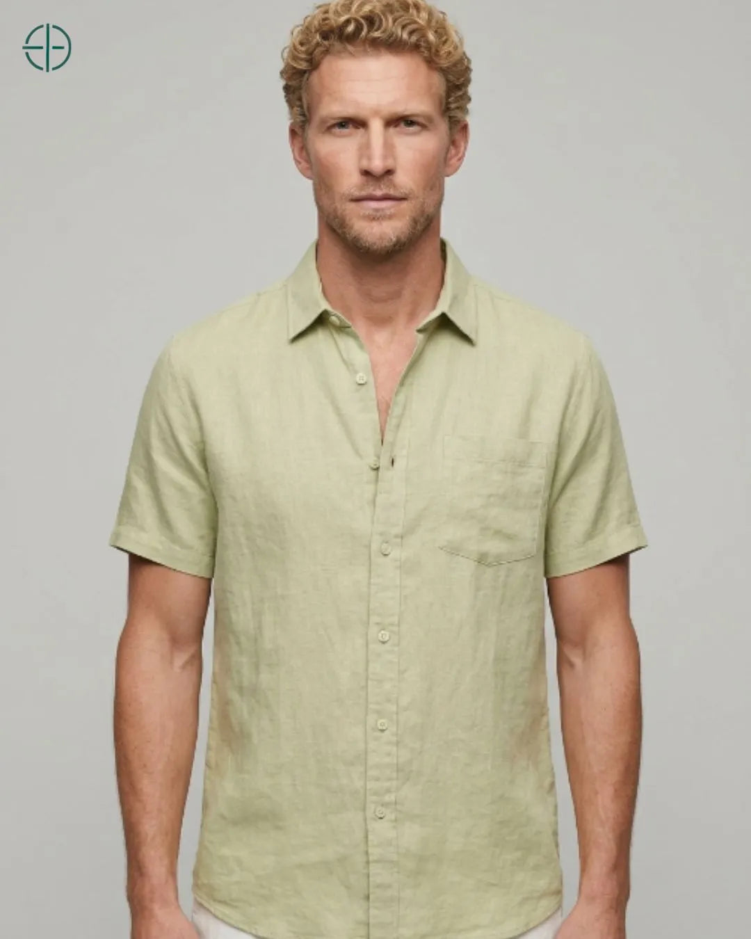 Camisa 100% Linho Belga Manga Curta | Rest Money™
