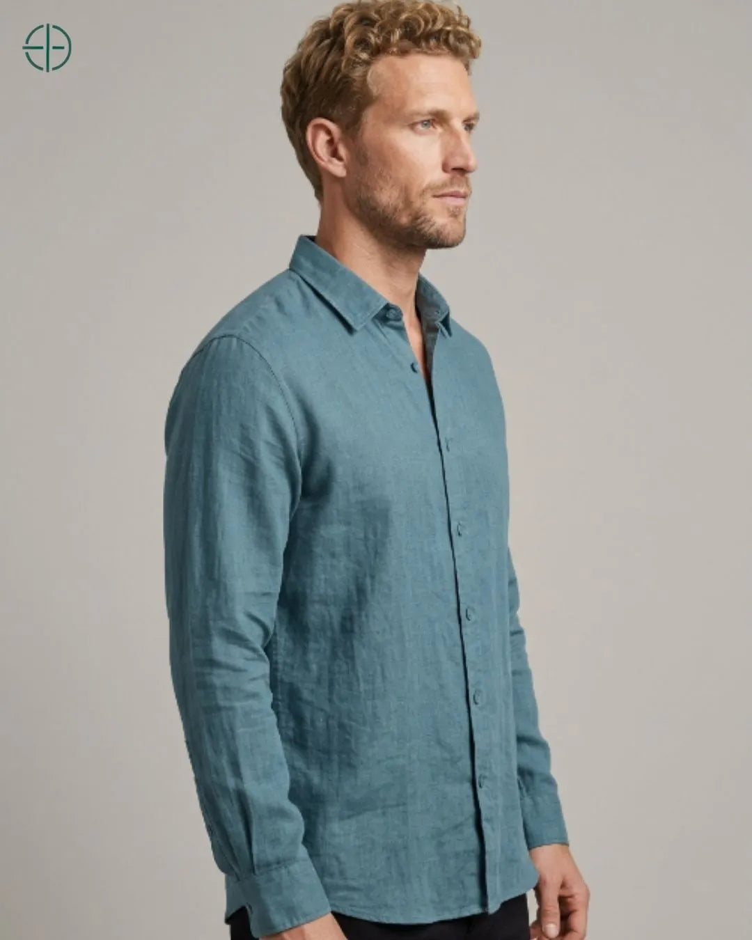 Camisa 100% Linho Masculina Sem Bolso | Rest Money™