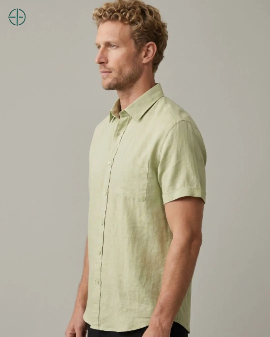 Camisa 100% Linho Belga Manga Curta | Rest Money™
