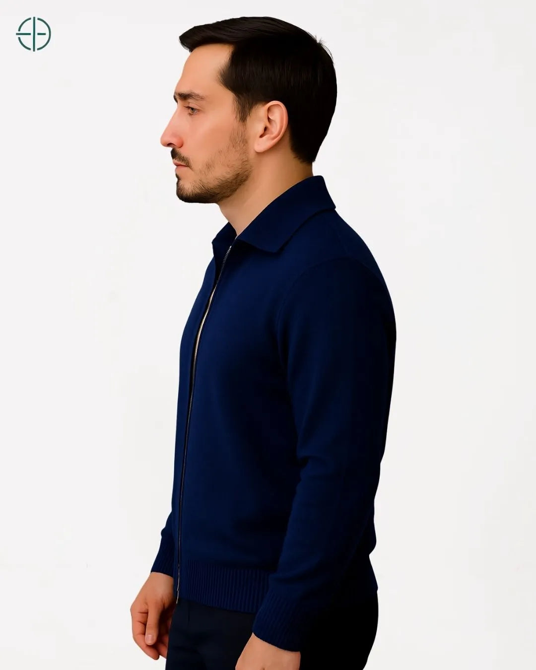 Cardigan Lapela 100% Caxemira Masculino | Rest Money™