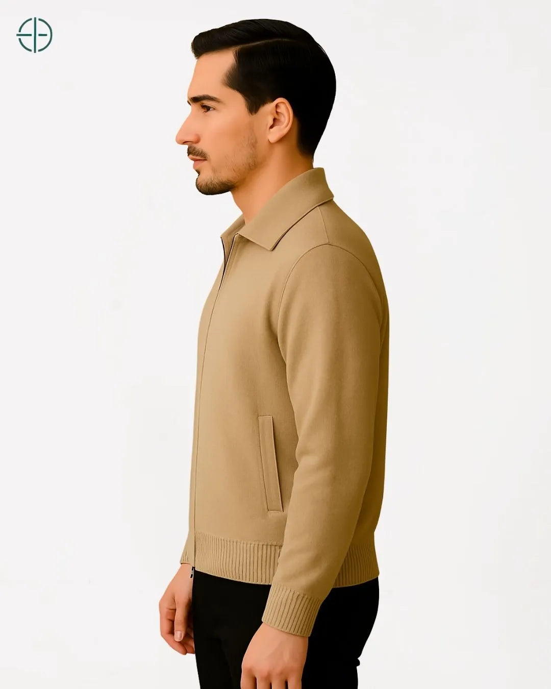 Cardigan Lapela 100% Caxemira Masculino | Rest Money™