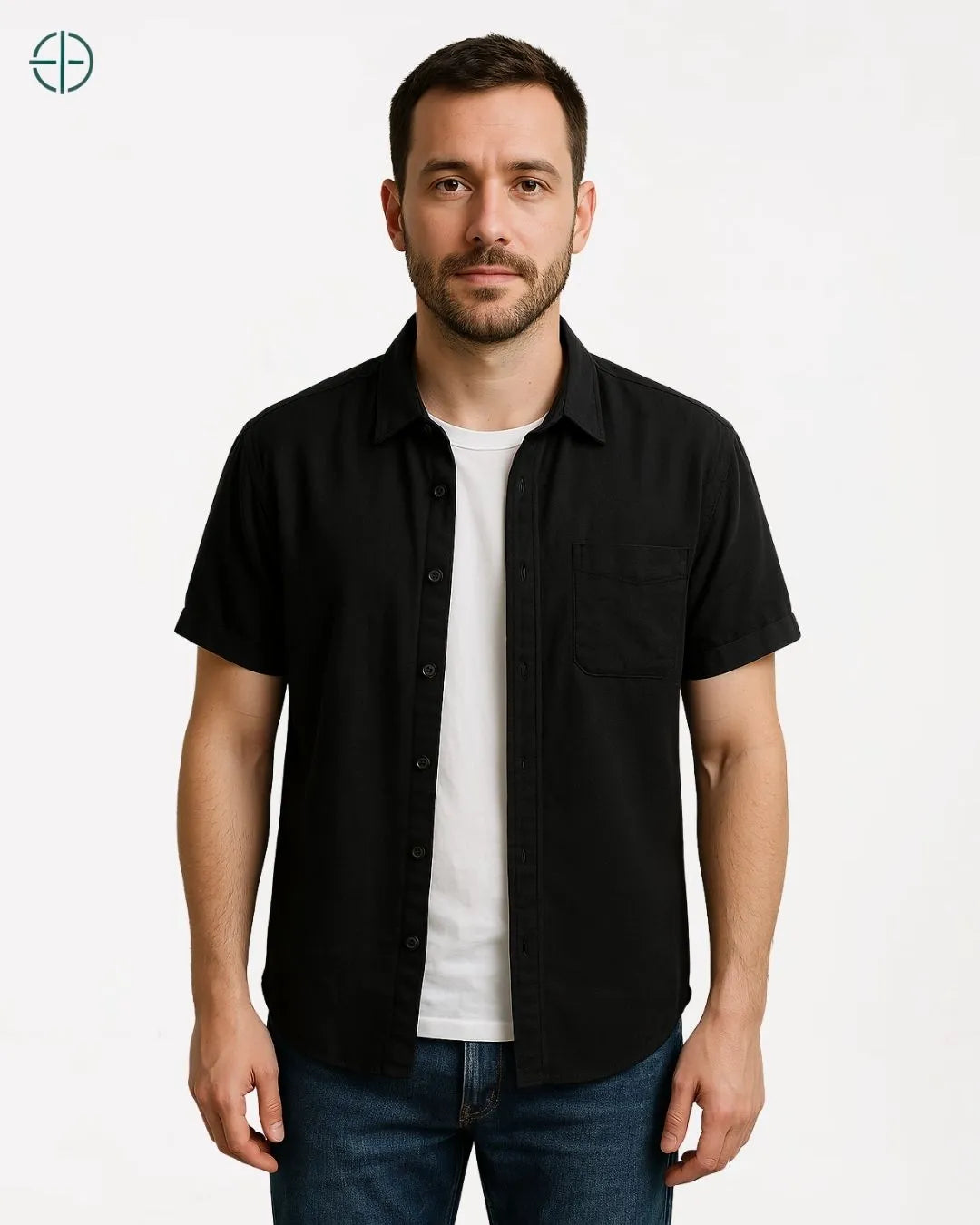 Camisa 100% Linho Manga Curta | Rest Money™