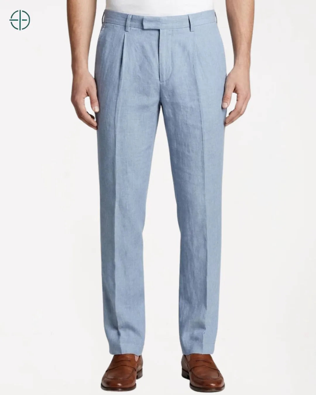 Calça 100% Linho Masculino Azul Claro | Rest Money™