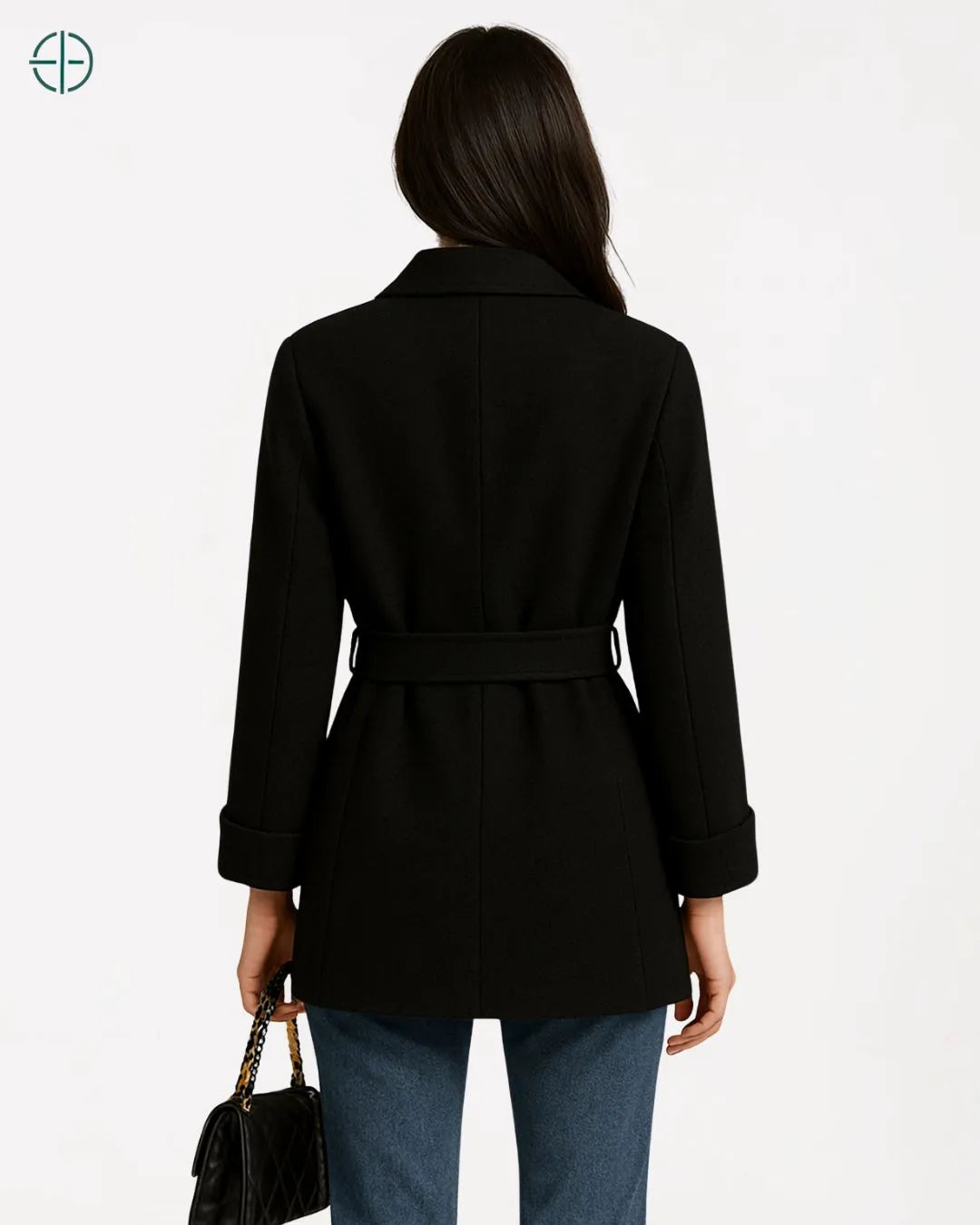 Blazer Longo com Cinto 100% Caxemira | Rest Money™