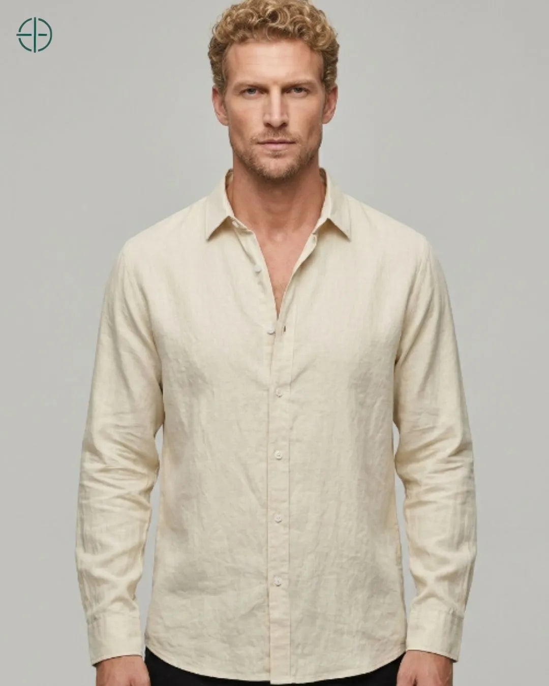 Camisa 100% Linho Masculina Sem Bolso | Rest Money™