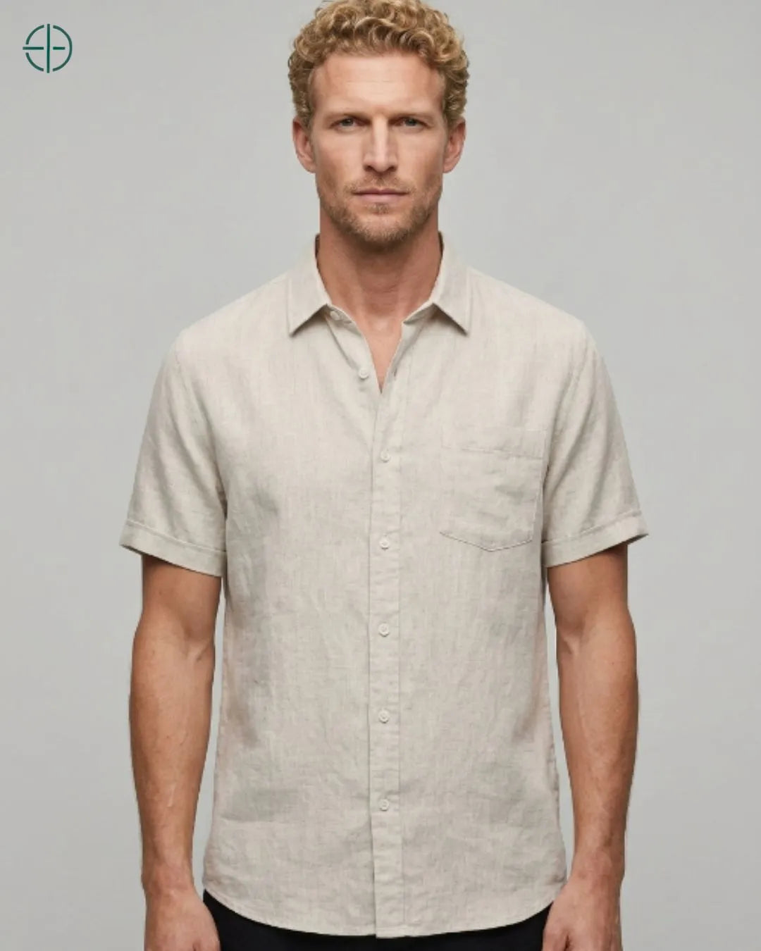 Camisa 100% Linho Belga Manga Curta | Rest Money™