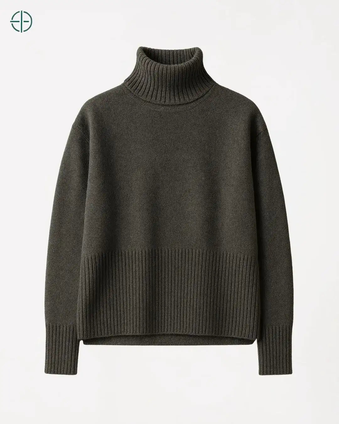 Suéter Gola Alta Oversized 100% Caxemira | Rest Money™