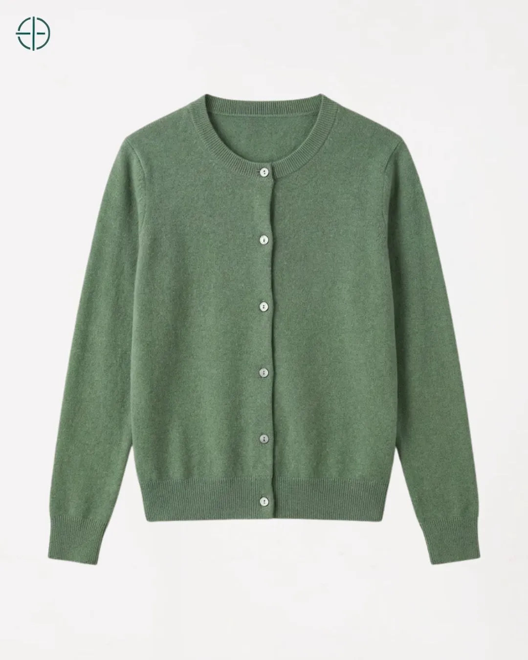 Suéter Feminino Ravena Verde 100% Cashmere | Rest Money™