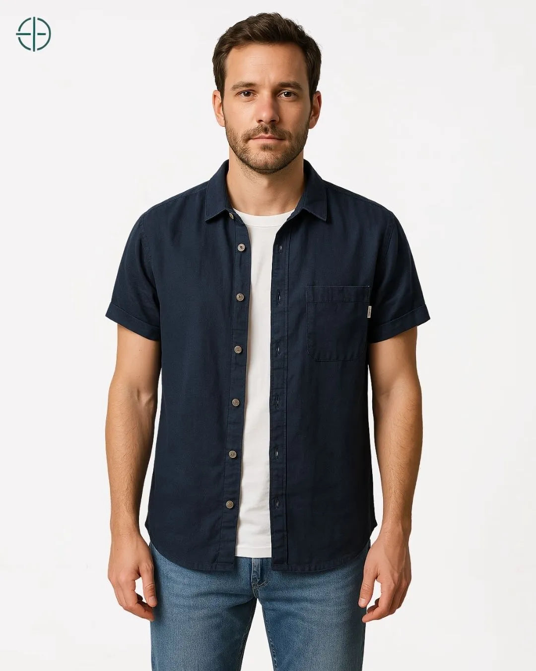 Camisa 100% Linho Manga Curta | Rest Money™