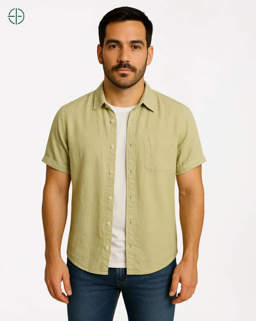 Camisa 100% Linho Manga Curta | Rest Money™